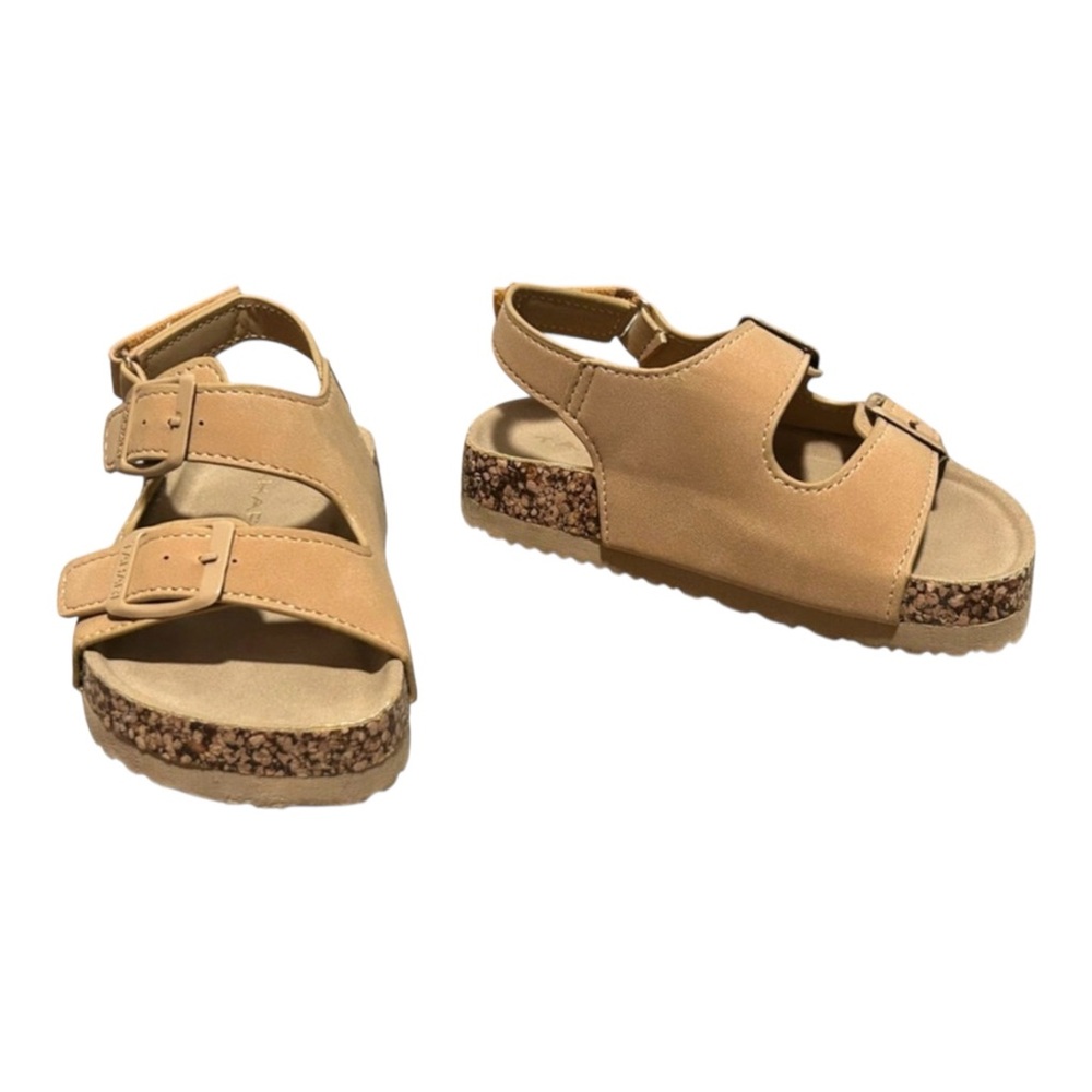 Tahari Tan Kids Sandals‎ with Cork Sole